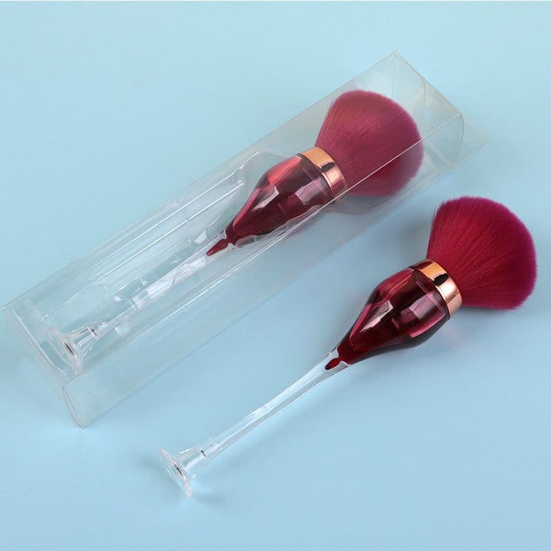 image-Single Large Makeup Brushes Fluffy Powder Blush Compensator Creative Wine Glass Shape Crafts Level Cosmetic Beauty Tools