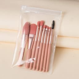 image-Travel Portable 8 Mini Makeup Brush Beauty Set