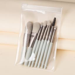image-Travel Portable 8 Mini Makeup Brush Beauty Set