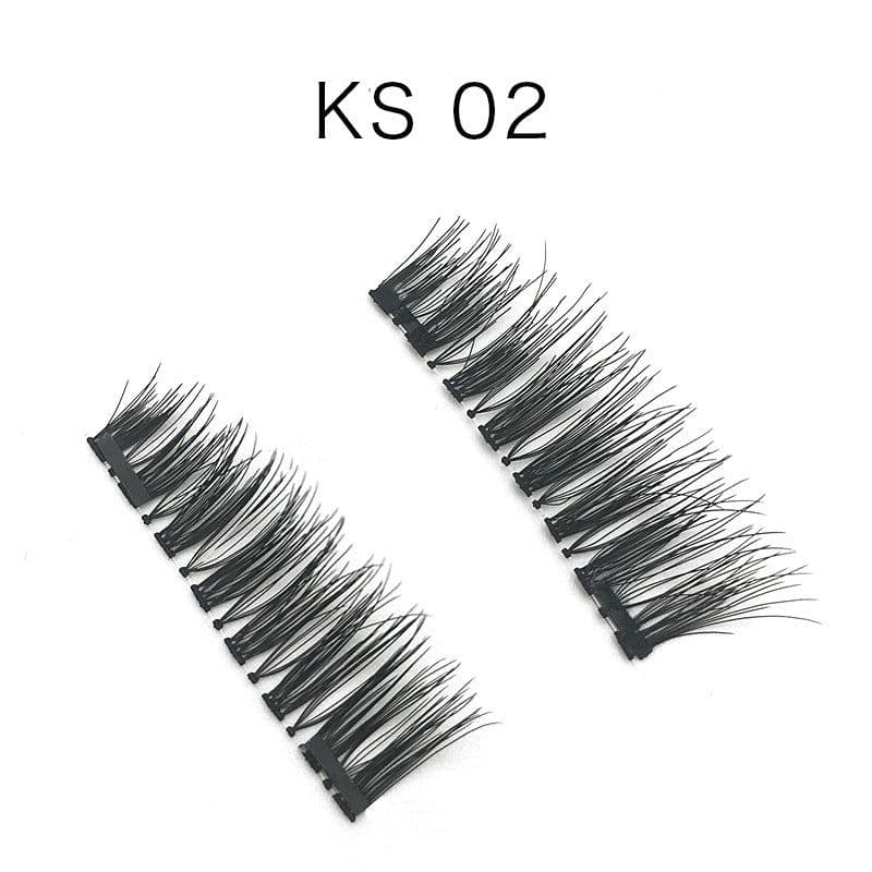 image-3D double magnet false eyelashes 24P double magnet false Mascara free magnetic false eyelash double magnet eyelashes