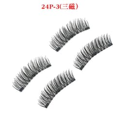image-3D double magnet false eyelashes 24P double magnet false Mascara free magnetic false eyelash double magnet eyelashes