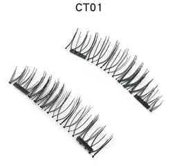 image-3D double magnet false eyelashes 24P double magnet false Mascara free magnetic false eyelash double magnet eyelashes