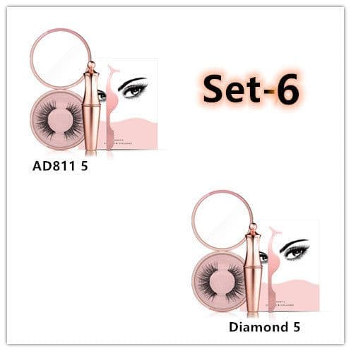 image-Natural Long Lasting Magnetic Liquid Eyeliner & Magnetic False Eyelashes & Tweezer Set Make up Set