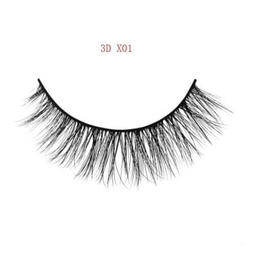 image-3D mink eyelashes 3 pairs of natural fiber long false eyelashes