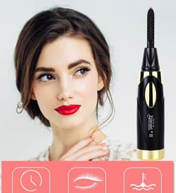 image-USB charging eyelash curler mini portable