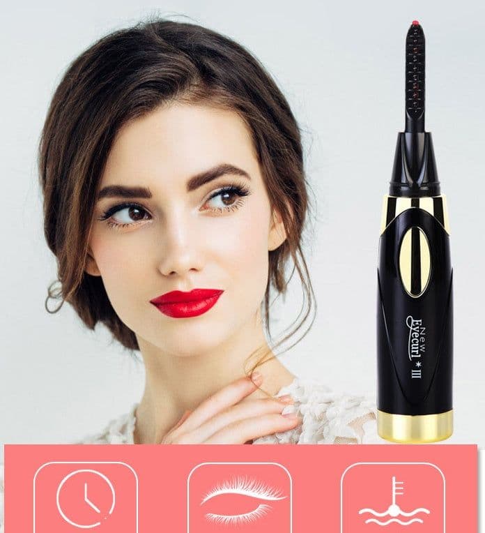 image-USB charging eyelash curler mini portable
