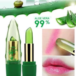 image-Aloe Vera Gel Color Changing Lipstick Gloss Moisturizer Anti-drying Desalination Fine-grain Lip Blam Care