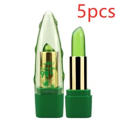 image-Aloe Vera Gel Color Changing Lipstick Gloss Moisturizer Anti-drying Desalination Fine-grain Lip Blam Care