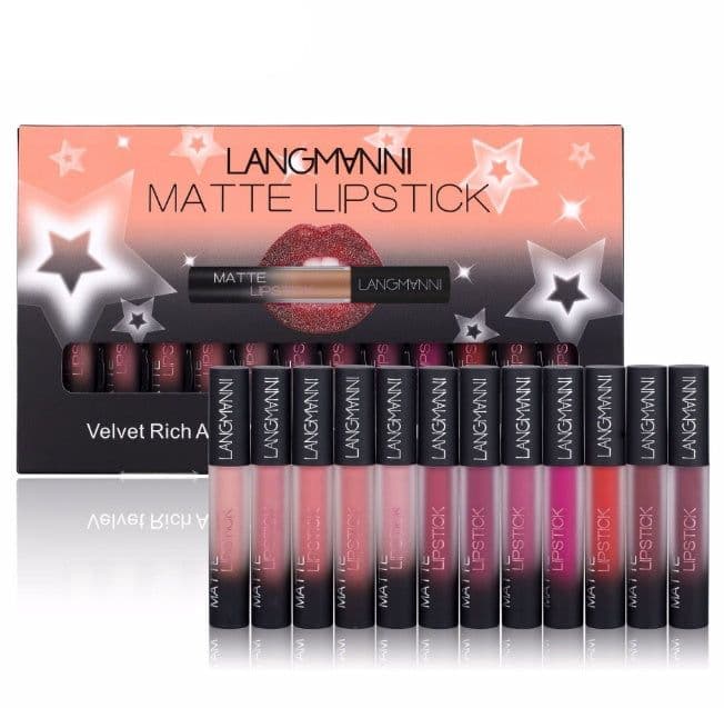 image-Matte Lipstick Waterproof Long-lasting Velvet Lipstick Set