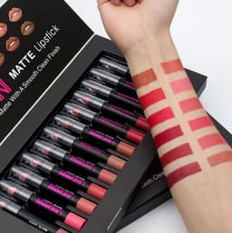 image-Matte Lipstick Waterproof Long-lasting Velvet Lipstick Set