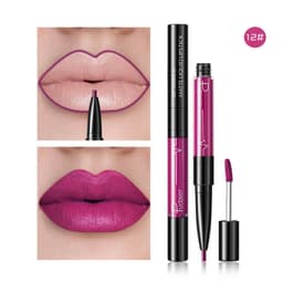 image-Pudaier Matte Lip Gloss Lip Liner 2 in1 Maquiagem Profissional Completa Agate Red Lip Tint Plumper Tattoo Makeup liquid Lipstick