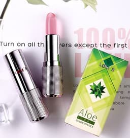 image-Aloe Vera crystal, aloe vera gel, aloe gel, color change lipstick, not easy to fade, not easy to touch cup