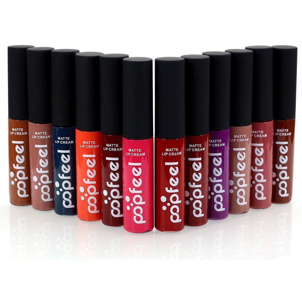 image-Wholesale Cosmetics Matte Liquid Lip Gloss Lip Gloss Nude Orange Lasting Lip Makeup
