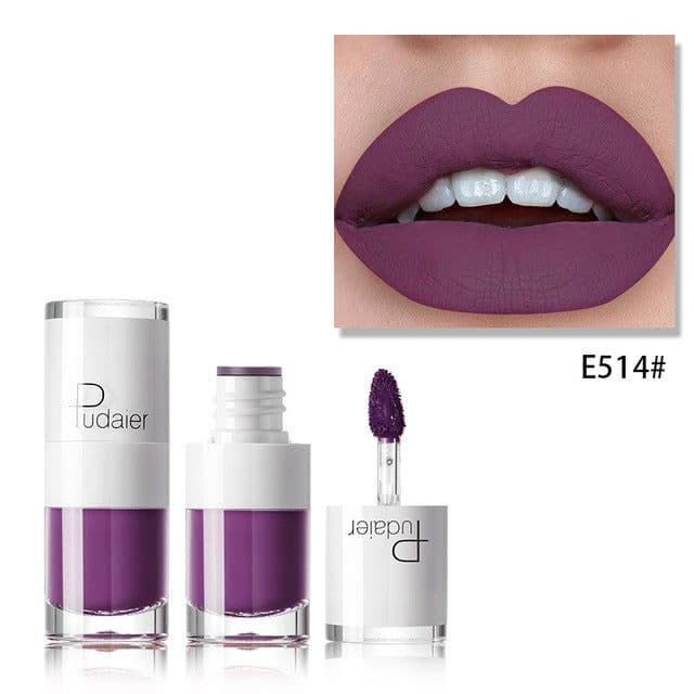 image-Lipstick 16 color white bottle matte lip gloss lasting moisturizing