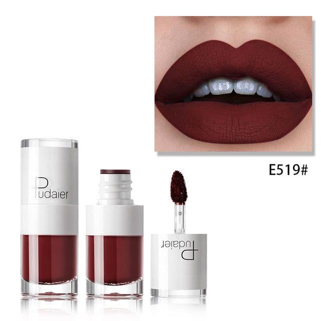 image-Lipstick 16 color white bottle matte lip gloss lasting moisturizing