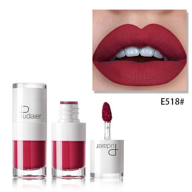 image-Lipstick 16 color white bottle matte lip gloss lasting moisturizing