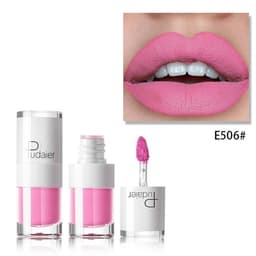 image-Lipstick 16 color white bottle matte lip gloss lasting moisturizing