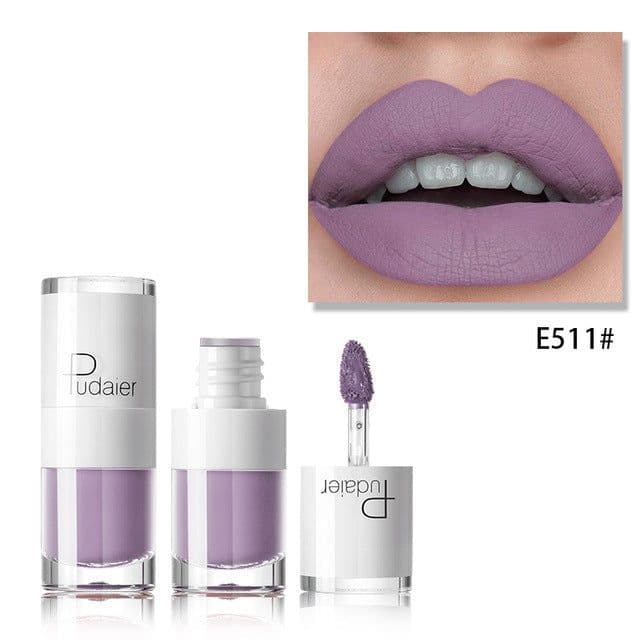 image-Lipstick 16 color white bottle matte lip gloss lasting moisturizing