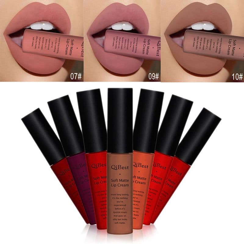 image-Qibest makeup brand matte lipstick
