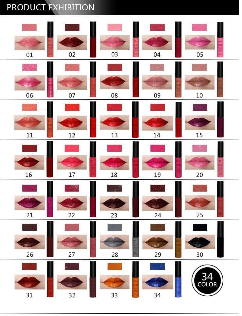 image-Qibest makeup brand matte lipstick