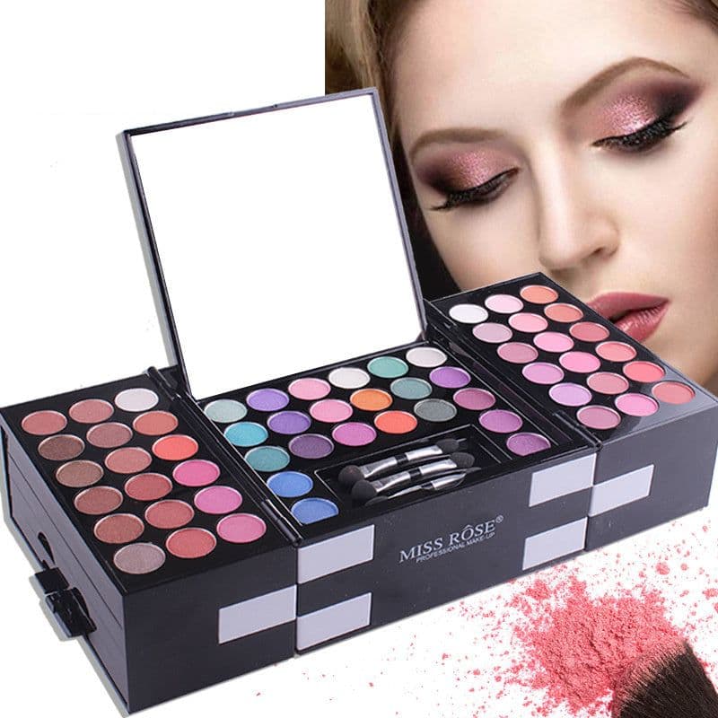 image-MISS ROSE 144 color 3 color 3 Color Eyeshadow blush eyebrow makeup makeup makeup kit special wholesale