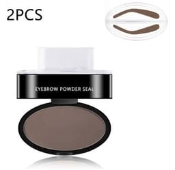 image-Eyebrow Powder Stamp Tint Stencil Kit Cosmetics Professional Makeup Waterproof Eye Brow Stamp Lift Eyebrow Enhancers Stencil Kit