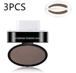 image-Eyebrow Powder Stamp Tint Stencil Kit Cosmetics Professional Makeup Waterproof Eye Brow Stamp Lift Eyebrow Enhancers Stencil Kit