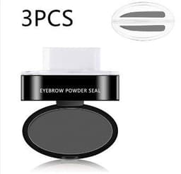image-Eyebrow Powder Stamp Tint Stencil Kit Cosmetics Professional Makeup Waterproof Eye Brow Stamp Lift Eyebrow Enhancers Stencil Kit