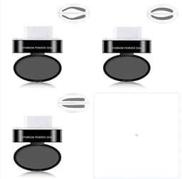 image-Eyebrow Powder Stamp Tint Stencil Kit Cosmetics Professional Makeup Waterproof Eye Brow Stamp Lift Eyebrow Enhancers Stencil Kit