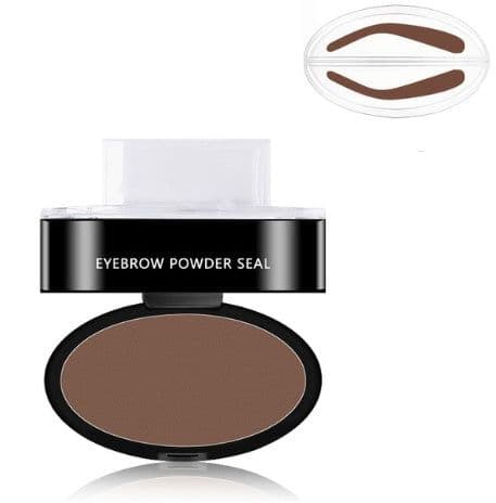 image-Eyebrow Powder Stamp Tint Stencil Kit Cosmetics Professional Makeup Waterproof Eye Brow Stamp Lift Eyebrow Enhancers Stencil Kit