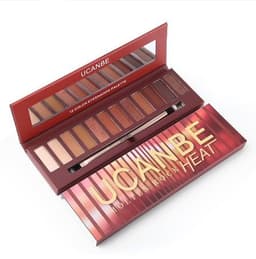 image-Hot Sale Molten Rock Heat Eye Shadow Makeup Palette Nude Shimmer Matte Smoky Eyeshadow Red Brown Pumpkin Cosmetics
