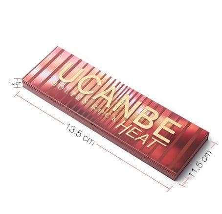 image-Hot Sale Molten Rock Heat Eye Shadow Makeup Palette Nude Shimmer Matte Smoky Eyeshadow Red Brown Pumpkin Cosmetics