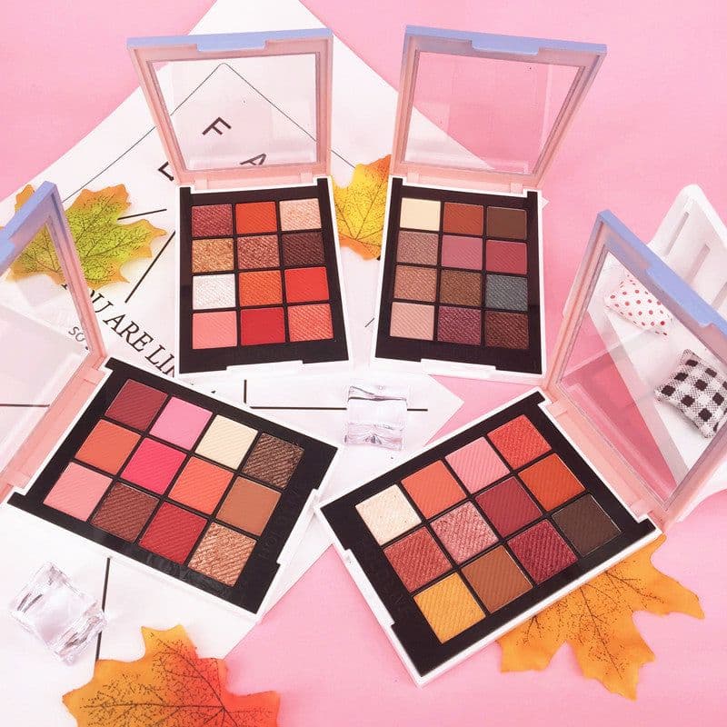 image-HOLD LIVE 12 Full Colors Matte Eye Shadow Palette Pigment Glitter Eyeshadow Palettes Nude Shadows Cosmetics Korean Makeup Eyes