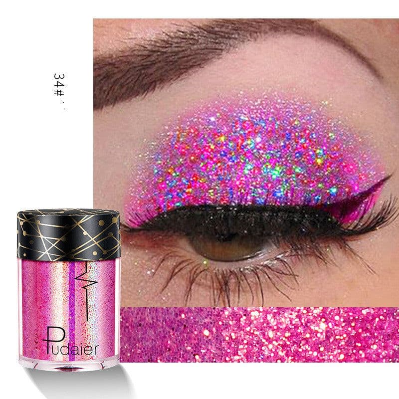image-Pudaier 3.5G Makeup Eye Shadow Shimmer Glitter Eye Shadow Powder profissional Matte Eyeshadow Cosmetic paleta de sombra