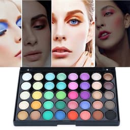 image-Palette Matte Eyeshadow Pallete Glitter Powder Eye Shadow Earth Shadow Brush Set