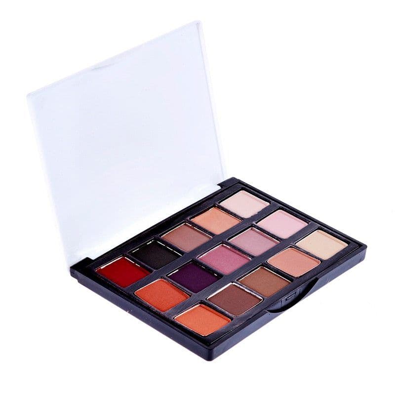 image-Palette Matte Eyeshadow Pallete Glitter Powder Eye Shadow Earth Shadow Brush Set