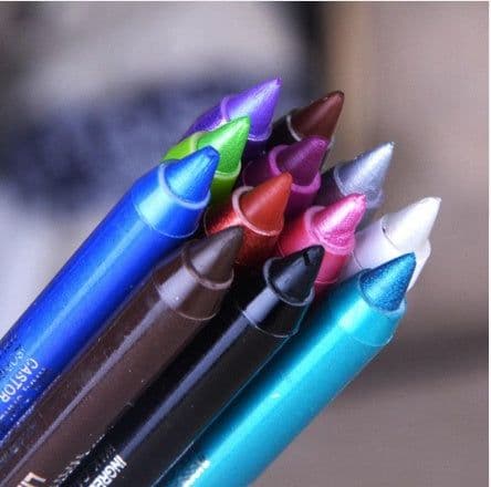 image-Wine Red Green Blue Purple Silver Eyeliner Eye And Eye Multi-use Eye Shadow Lipstick Eyebrow Pencil