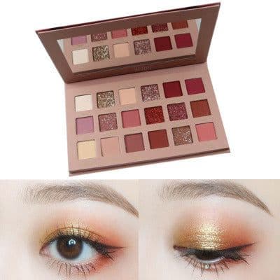 image-18 color eyeshadow pearl matte earth color makeup new eye shadow tray