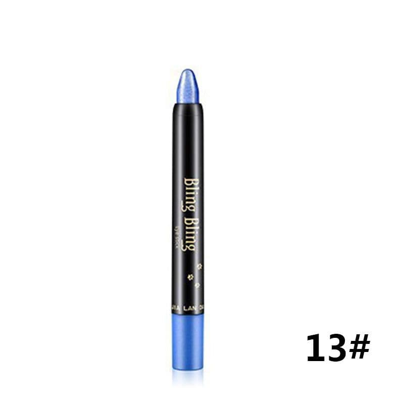 image-Pearlescent Silkworm Eyeshadow Pen Lasting Waterproof And Not Blooming Shiny Pearlescent Gel Pen 15 Color Eye Shadow Pen