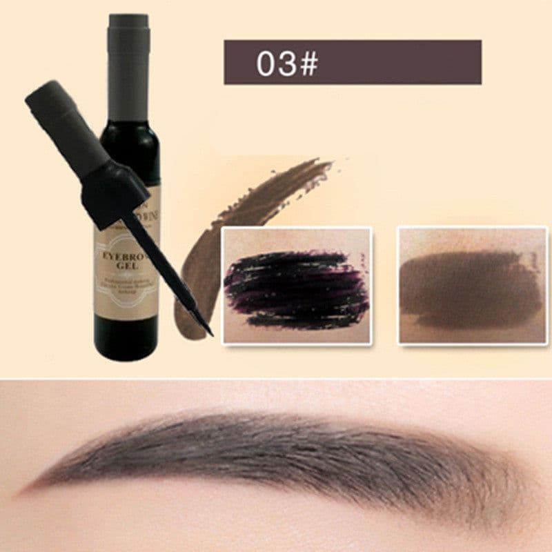 image-Red Wine Bottle Tearing Eyebrow Cream Lasting