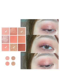 image-New Arrival Charming Eyeshadow Palette 9 Color Make up Palette Matte Shimmer Pigmented Eye Shadow Powder
