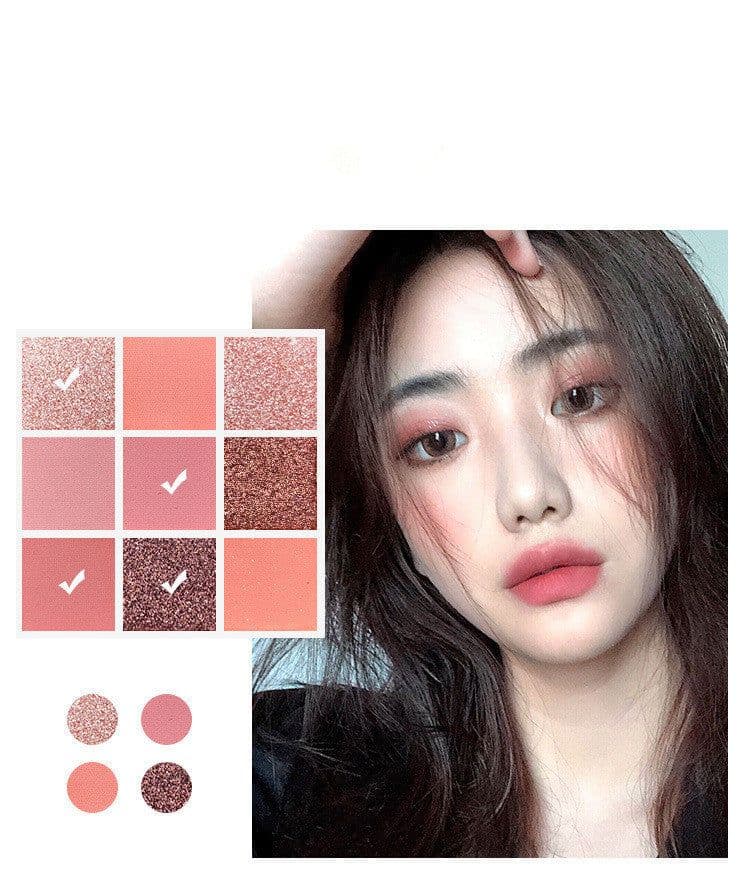 image-New Arrival Charming Eyeshadow Palette 9 Color Make up Palette Matte Shimmer Pigmented Eye Shadow Powder