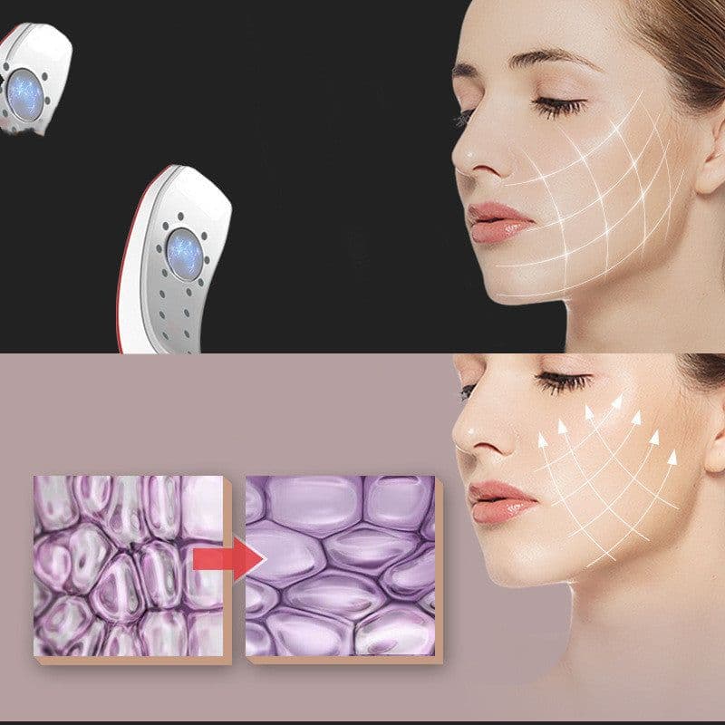 image-Chin V-Line Up Lift Belt Machine LED Photon Therapy Facial Lifting Device