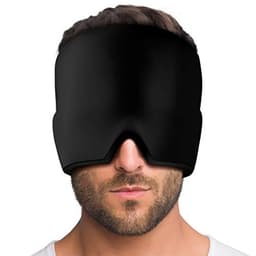 image-Migraine Relief Hat Cold Therapy Migraine Relief Products Comfortable Head Wrap Ice Pack Eye Mask For Puffy Eyes