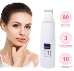 image-Ultrasonic Skin Scrubber Face Cleanser Blackhead Acne Removal Facial Spa Vibration Massager Ultrasound Peeling Clean Machine 394