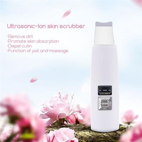 image-Ultrasonic Skin Scrubber Face Cleanser Blackhead Acne Removal Facial Spa Vibration Massager Ultrasound Peeling Clean Machine 394