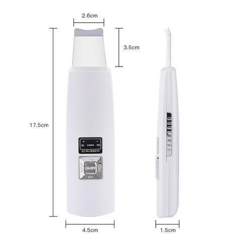 image-Ultrasonic Skin Scrubber Face Cleanser Blackhead Acne Removal Facial Spa Vibration Massager Ultrasound Peeling Clean Machine 394