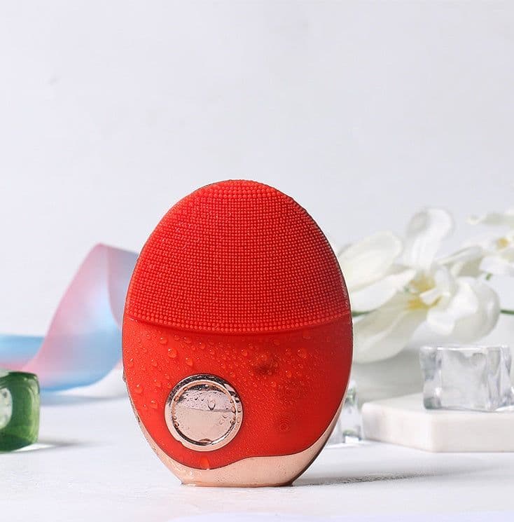 image-Wireless charging skin cleansing beauty instrument electric cleaning brush ultrasonic vibration wash brush