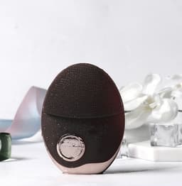 image-Wireless charging skin cleansing beauty instrument electric cleaning brush ultrasonic vibration wash brush