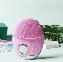 image-Wireless charging skin cleansing beauty instrument electric cleaning brush ultrasonic vibration wash brush